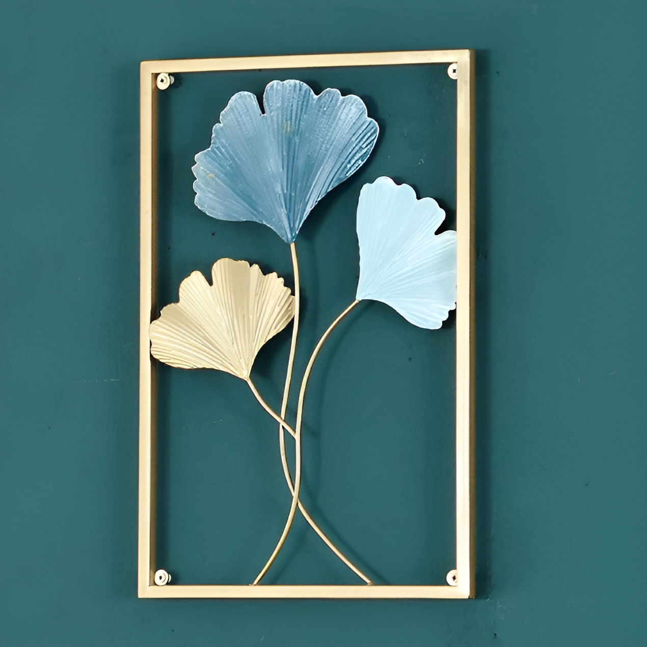 LeafLuxe - naturinspireret vægkunst i metal for fredfyldt elegance
