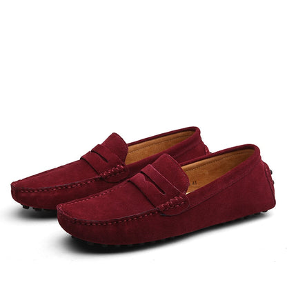 Daniel - Slip-on loafers med sying detaljer og fleksibel såle