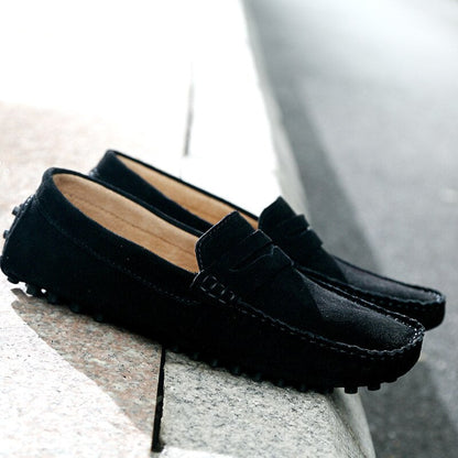 Daniel - Slip-on loafers med sying detaljer og fleksibel såle