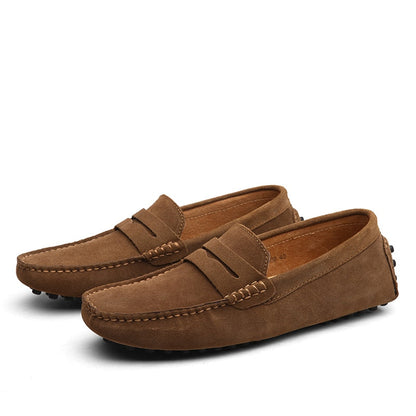 Daniel - Slip-on loafers med sying detaljer og fleksibel såle