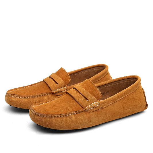 Daniel - Slip-on loafers med sying detaljer og fleksibel såle