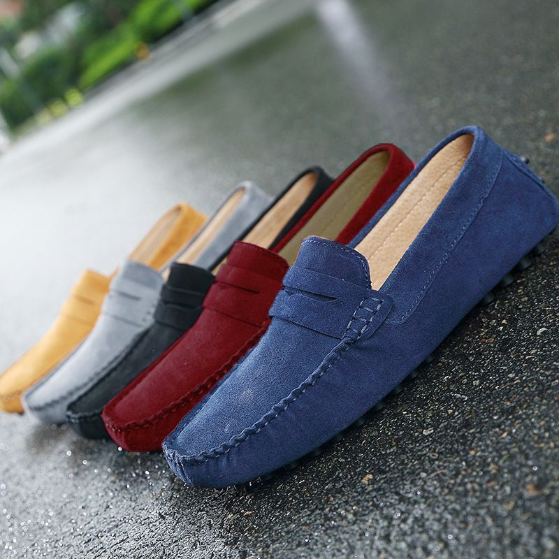 Daniel - Slip-on loafers med sying detaljer og fleksibel såle