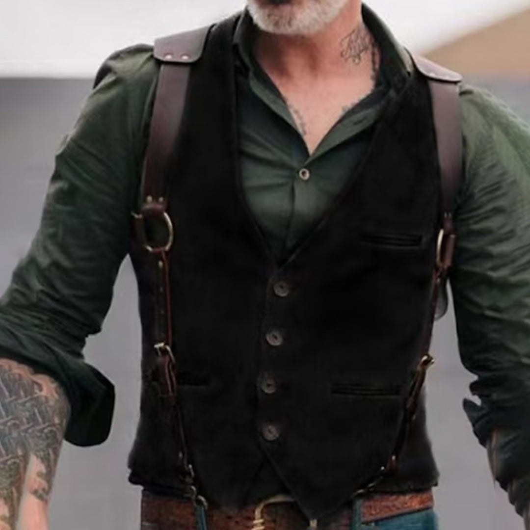 James – Klassisk vest med V-hals og flere frontlommer