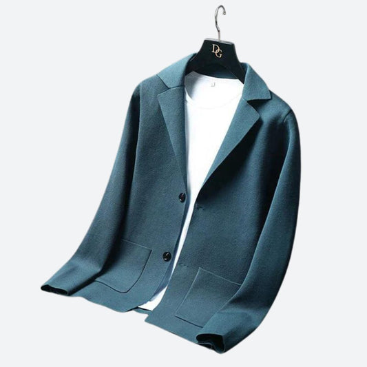 Gisela - Langermet Blazer med Krage og Knappe Detaljer