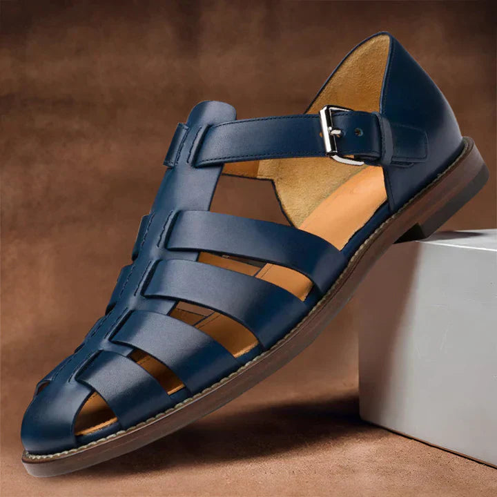 Robert - Komfortable strappy-sandaler med justerbar spennelukking
