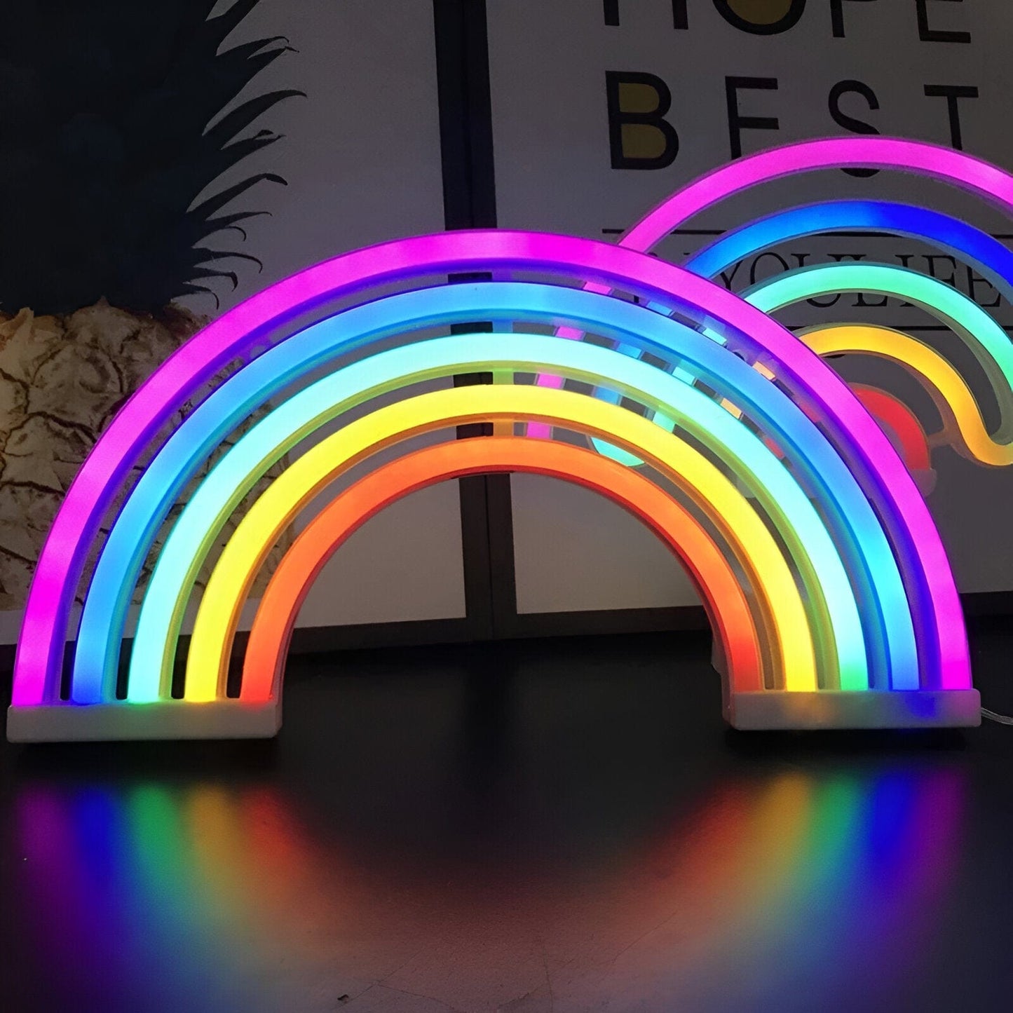 RainbowGlow - Bærbart LED regnbue nattlys for en magisk glød