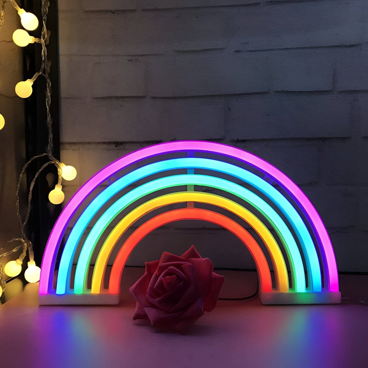 RainbowGlow - Bærbart LED regnbue nattlys for en magisk glød
