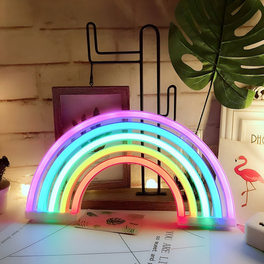 RainbowGlow - Bærbart LED regnbue nattlys for en magisk glød