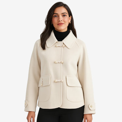 Aurelia – Langermet kåpe med dobbel knappelukking og lommer