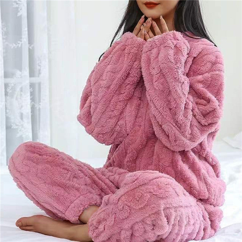 Amelie - Varm Fleece Pyjamas Sett for Maksimal Komfort