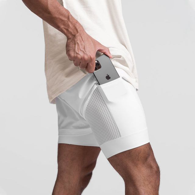 Kaelix - Dobbeltlags Løpeshorts Med Pustende Design