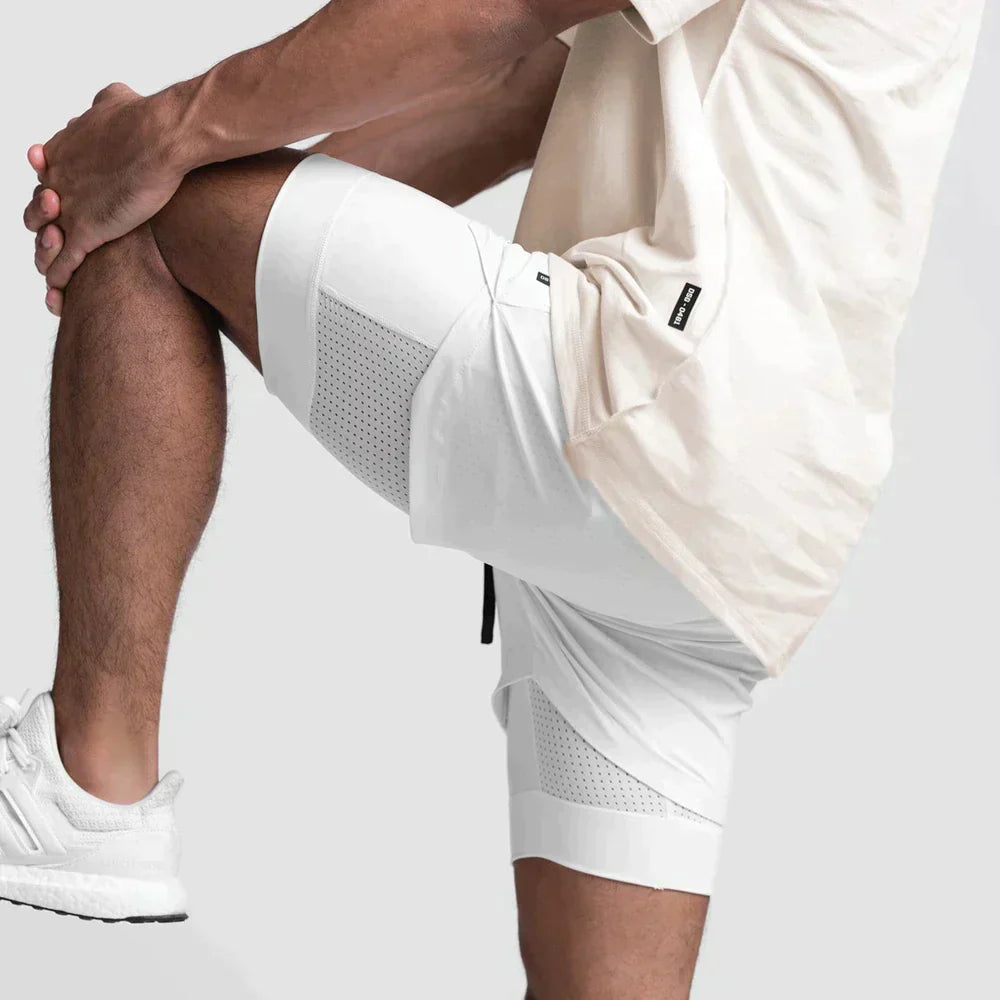 Kaelix - Dobbeltlags Løpeshorts Med Pustende Design