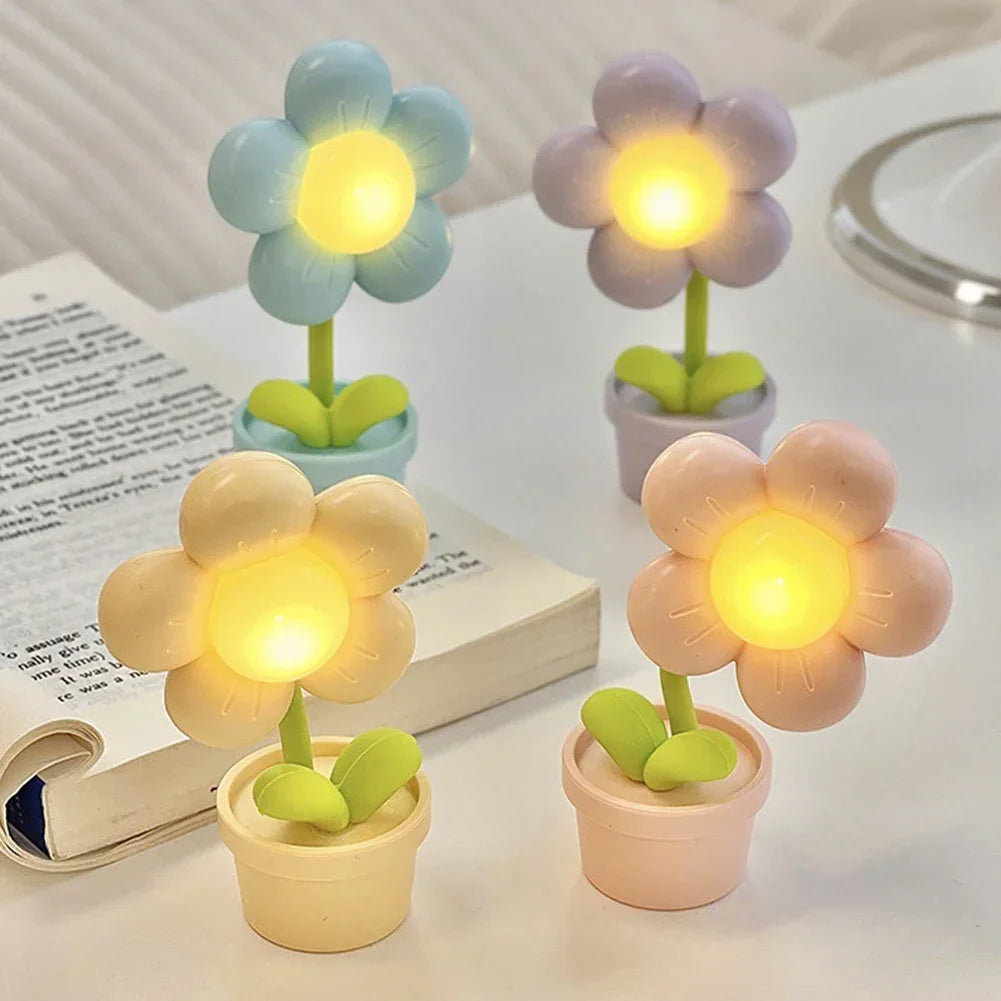BlossiGlow - Blomsterformet bordlampe for en koselig atmosfære
