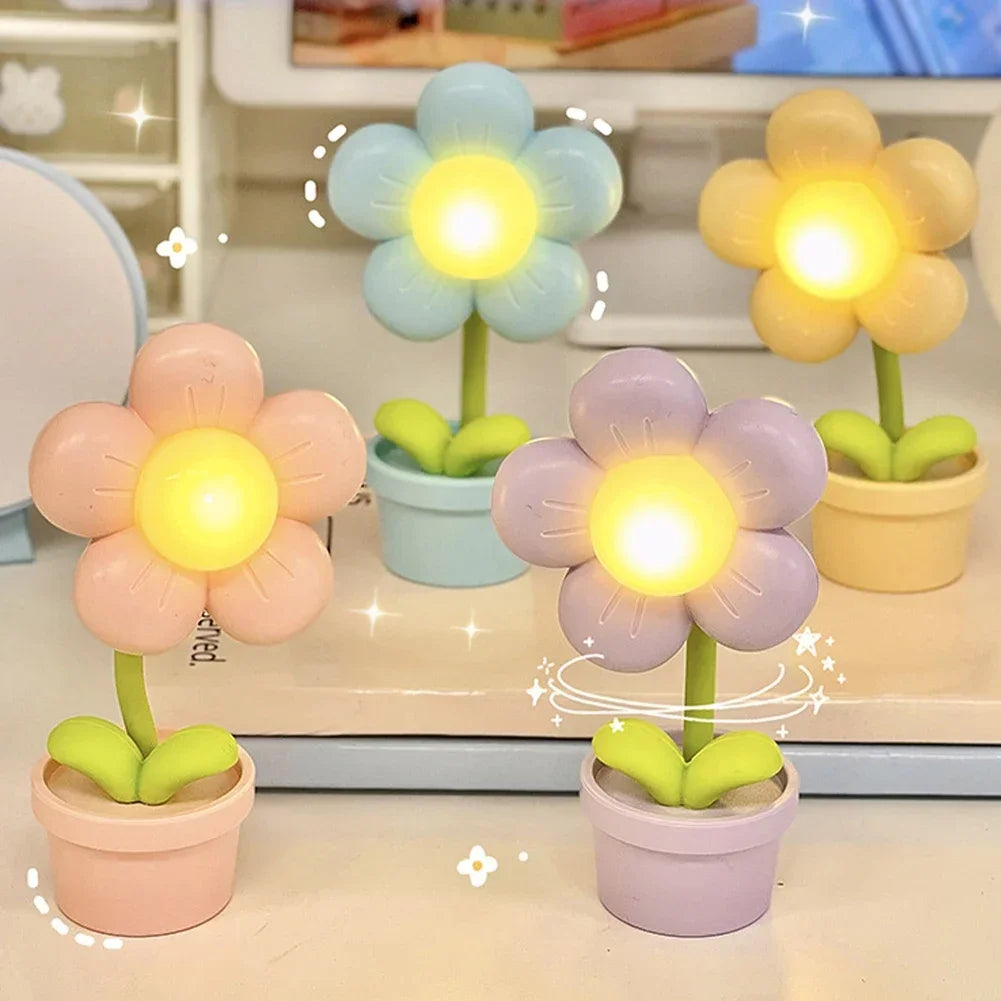 BlossiGlow - Blomsterformet bordlampe for en koselig atmosfære