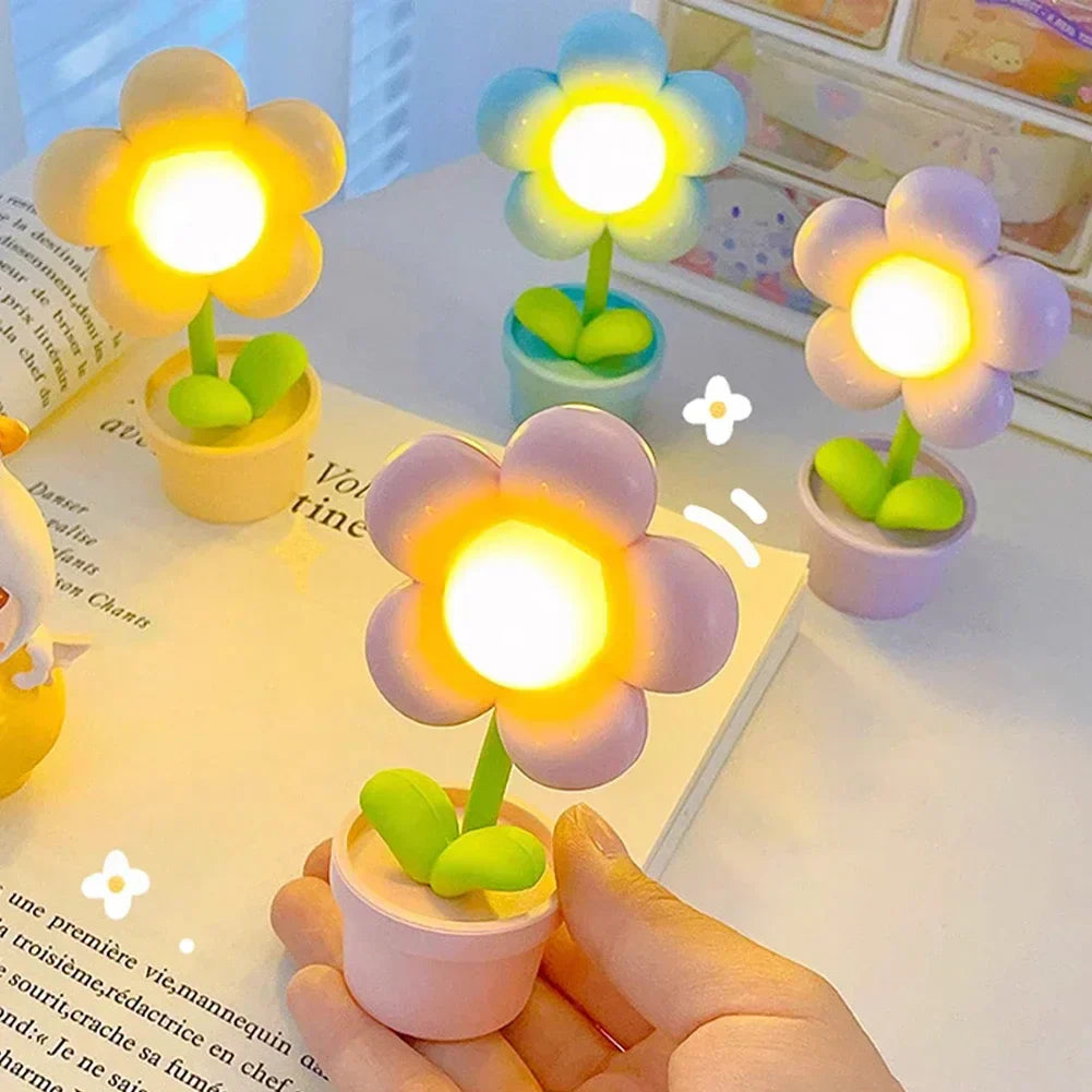 BlossiGlow - Blomsterformet bordlampe for en koselig atmosfære