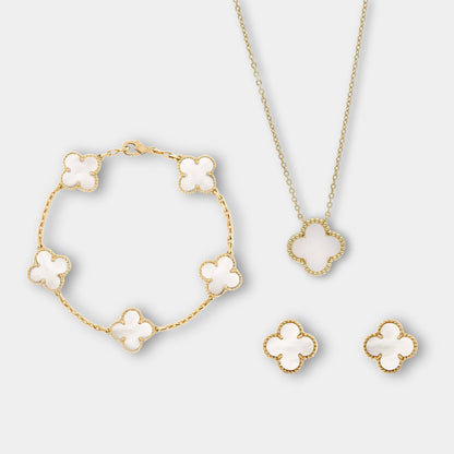 Charmify - Luksus smykkesett med halskjede, armbånd og øredobber