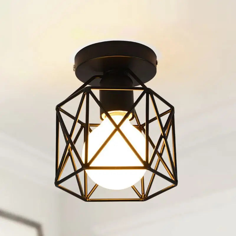LumiGrid – Moderne Geometrisk Taklampe med åpen Struktur