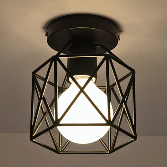 LumiGrid – Moderne Geometrisk Taklampe med åpen Struktur