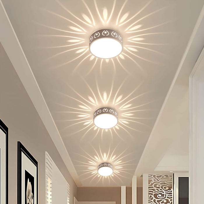 LumaGlow – Moderne LED taklampe med dekorativ lysprojeksjon