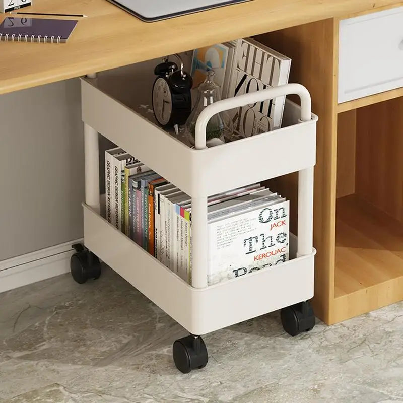 StorEase - Effektiv bokhylle i 2 etasjer med pennholder for organisert oppbevaring
