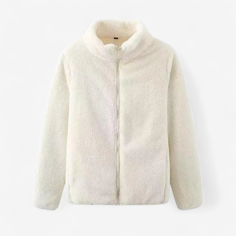 Kimberly – Vendbar Jakke med Glidelås og Ståkrage