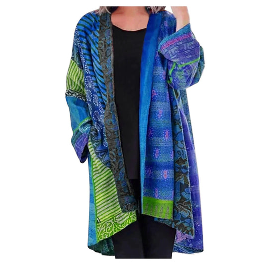 Anna - Koselig langermet vintage cardigan med boho-sjarm