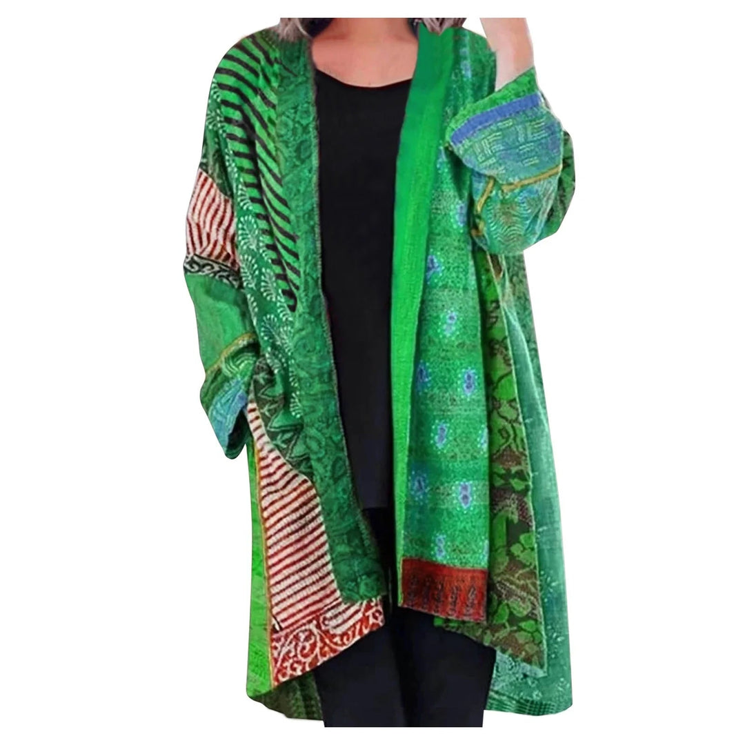 Anna - Koselig langermet vintage cardigan med boho-sjarm