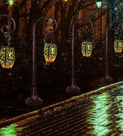 LunaGlow - Elegant solcellelykt med værbestandig design for stemningsfull utendørsbelysning