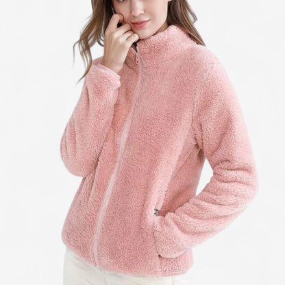 Kimberly – Vendbar Jakke med Glidelås og Ståkrage