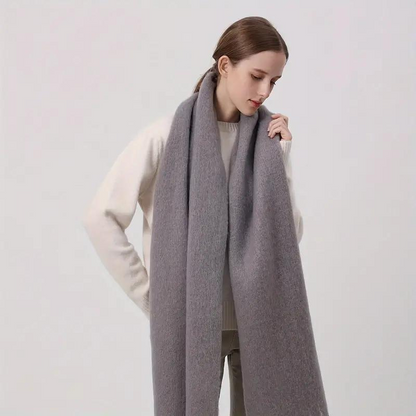 Jennifer - Oversized skjerf med frynser design for maksimal dekning og varme