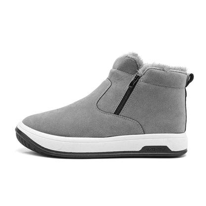 Carl - Varme, sklisikre ankelsko med glidelås og pelsfôr