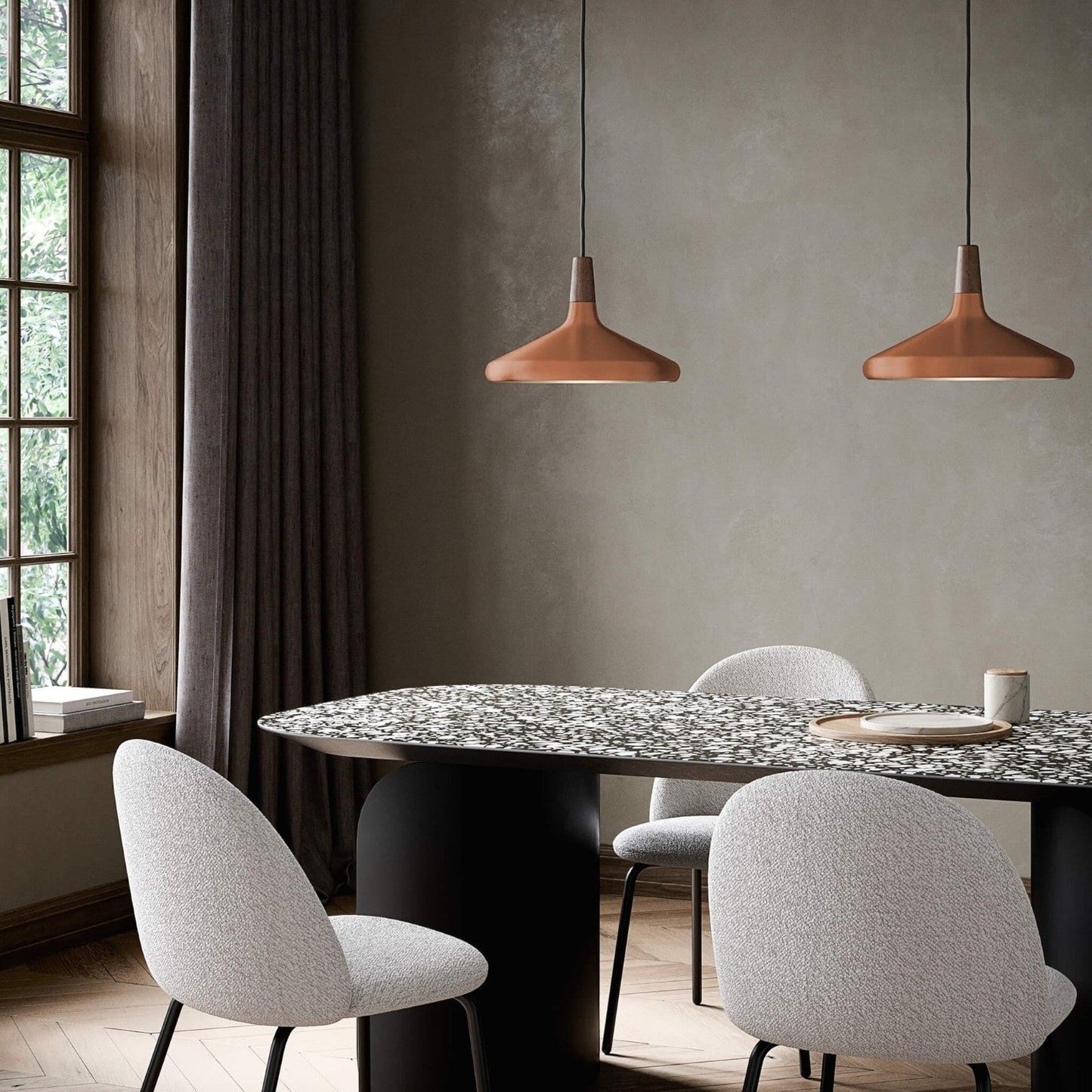 CylinLite – Pendellampe med Jern og Trestoff