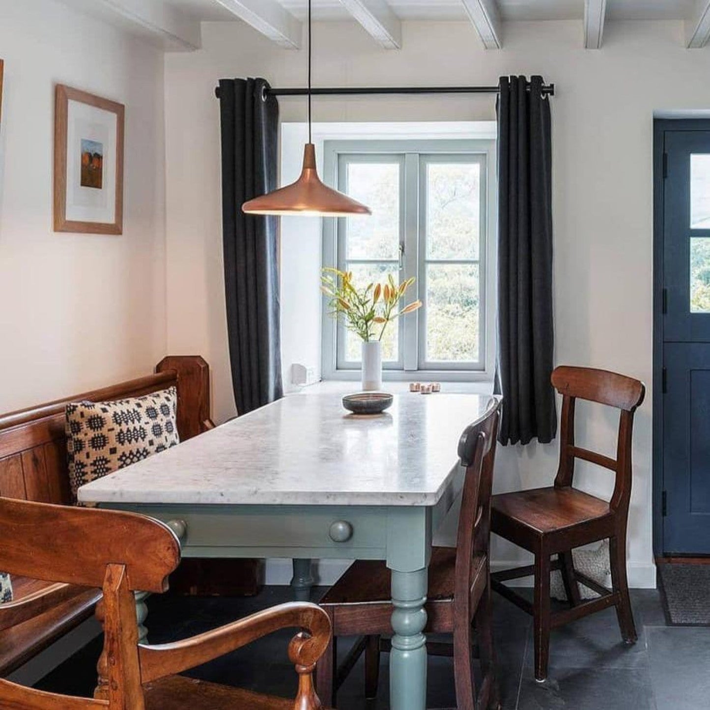 CylinLite – Pendellampe med Jern og Trestoff