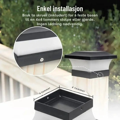 SolarLume - Smart solcelledrevet lyktestolpe for bærekraftig utendørsbelysning