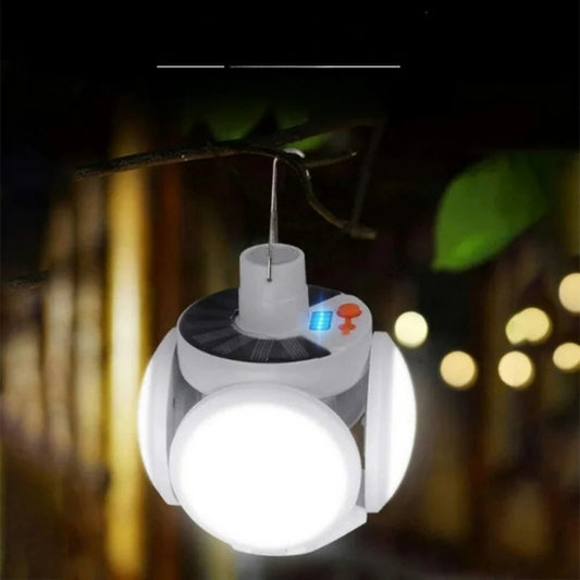 SolarGlow - Vanntett utendørslampe med solcelle- og USB-lading