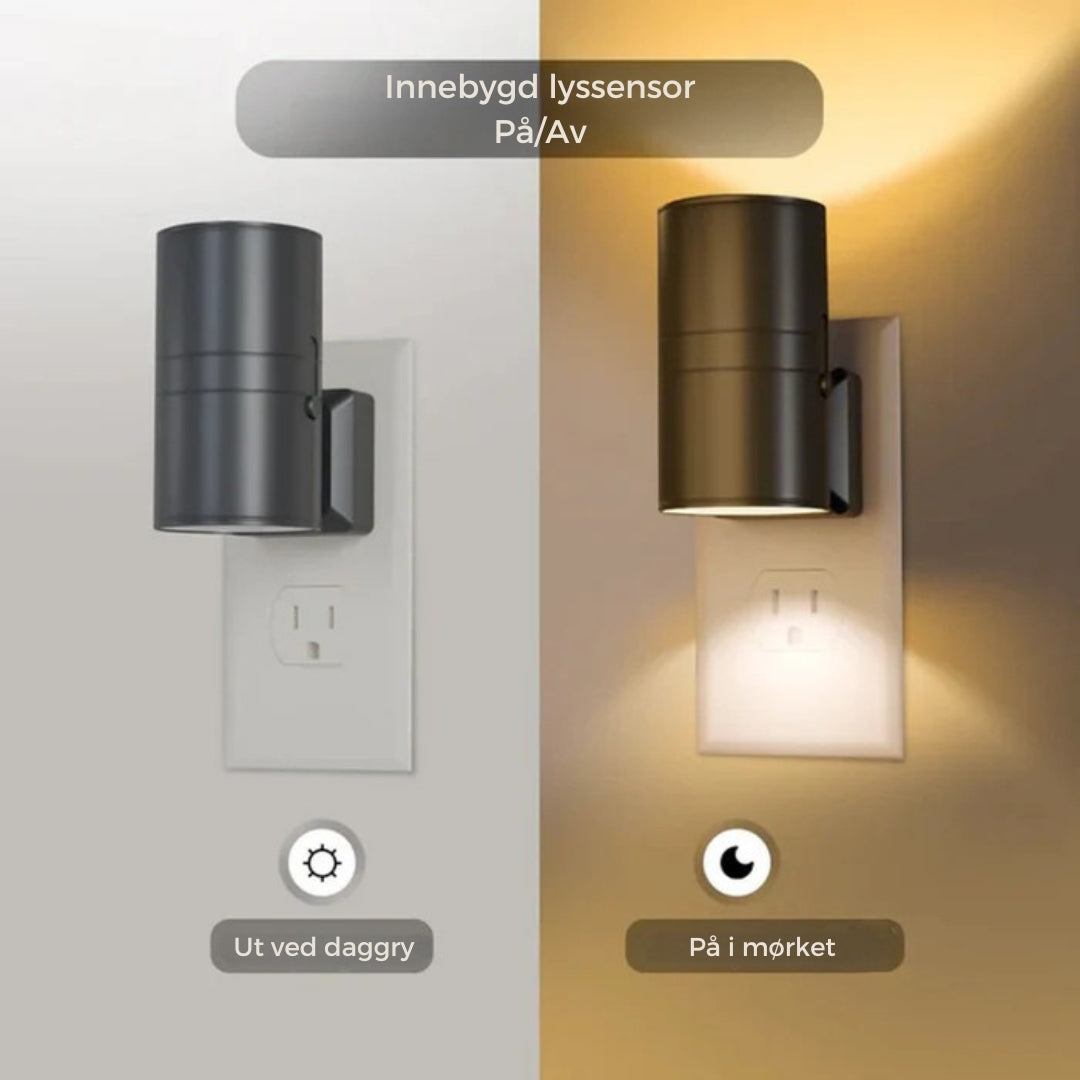LumaSense – Moderne vegglampe med justerbar lysstyrke og smart sensor