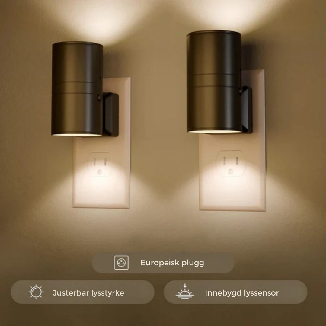 LumaSense – Moderne vegglampe med justerbar lysstyrke og smart sensor