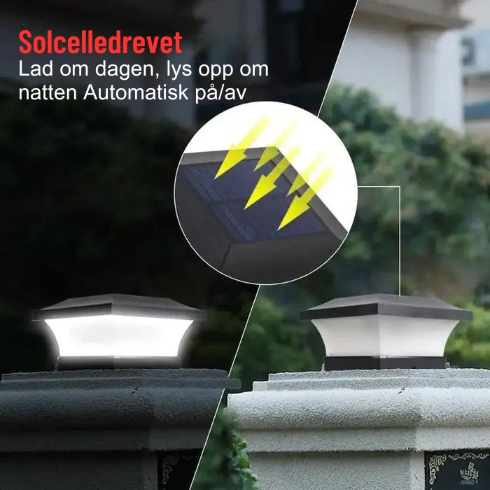 SolarLume - Smart solcelledrevet lyktestolpe for bærekraftig utendørsbelysning