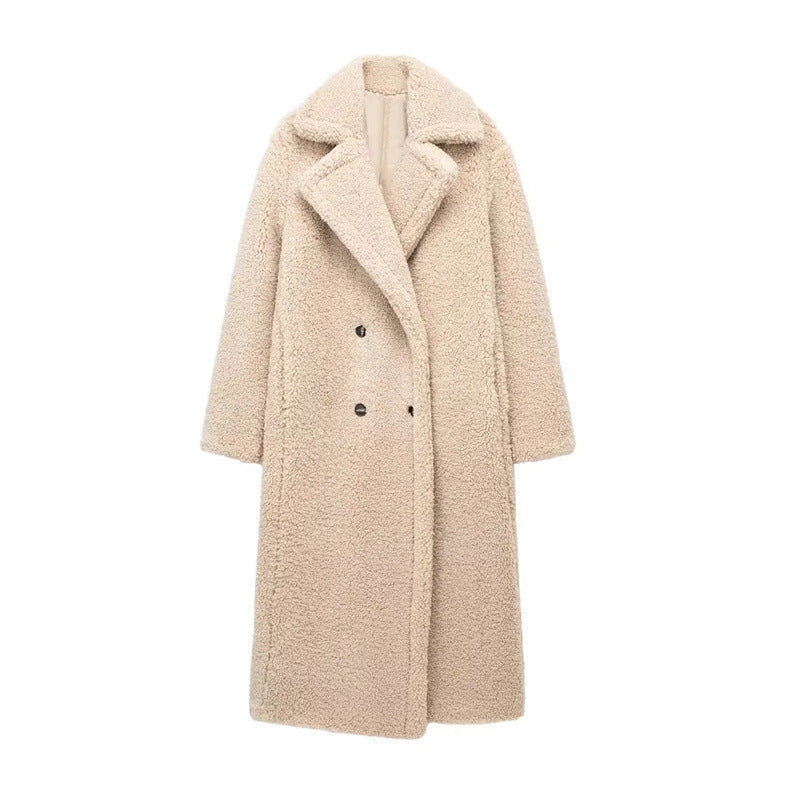 Sienna – Elegant Dobbeltspent Kåpe med Jakkekrage med Hakk