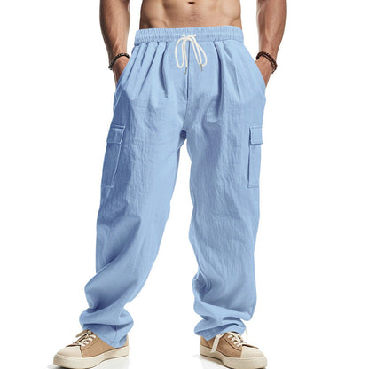 Jack - Cargobukser med avslappet passform med flere lommer og justerbar midje