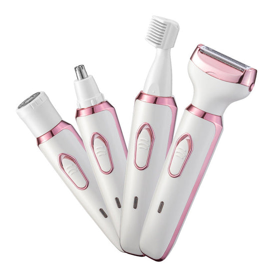 SmoothEase - 4-i-1 elektrisk barbermaskin med oppladbart batteri og vanntett design