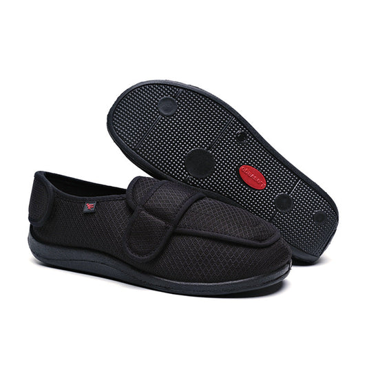FlexiFit - Gåsko med bred tåboks og justerbare remmer