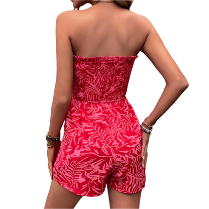 Lina - Stroppløs jumpsuit med sidelommer og smal passform