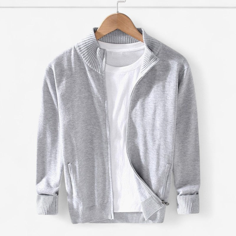 Sindre – Hel Glidelås Jakke med Lange Ermer og Lommer