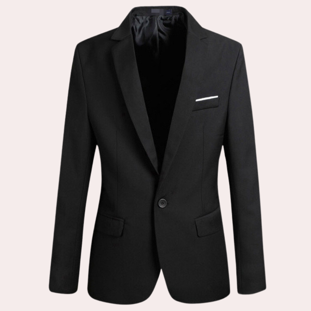 Jerry - Skreddersydd blazer med enkeltknappslukking og firkantet lomme