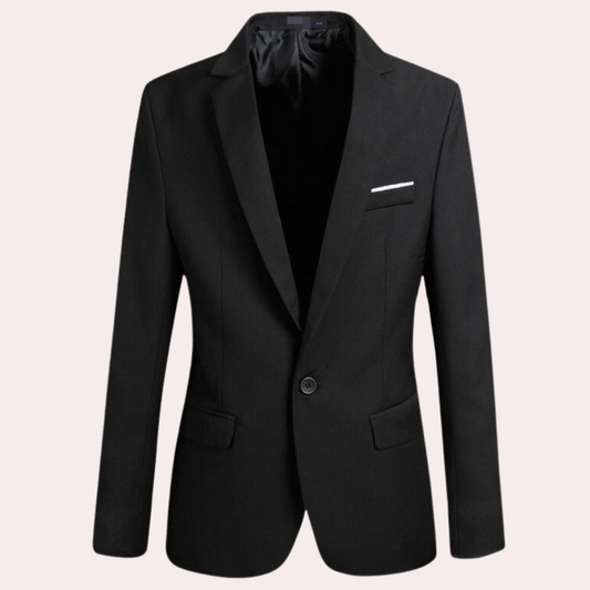 Jerry - Skreddersydd blazer med enkeltknappslukking og firkantet lomme