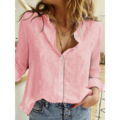 Astrid - Stilig skjorte med knappedesign og avslappet passform