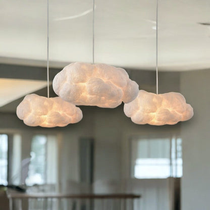 CloudyGlow - Cloud inspireret LED pendellampe til lyse rum