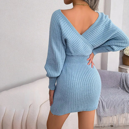 Nora - Trendy bodycon midikjole med puffede ermer