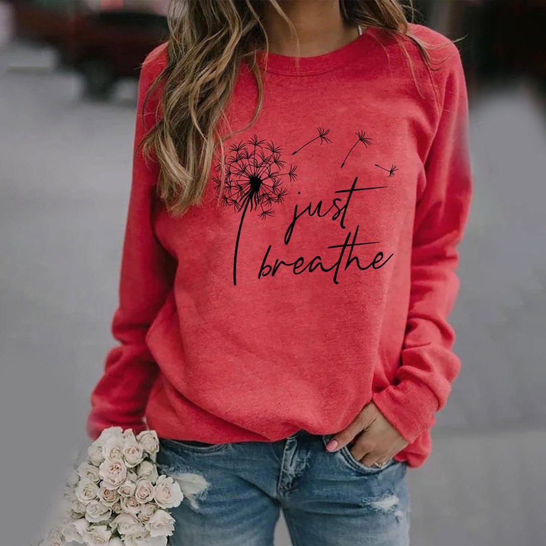 Lily – Trendy sweatshirt med lange ermer og rund hals